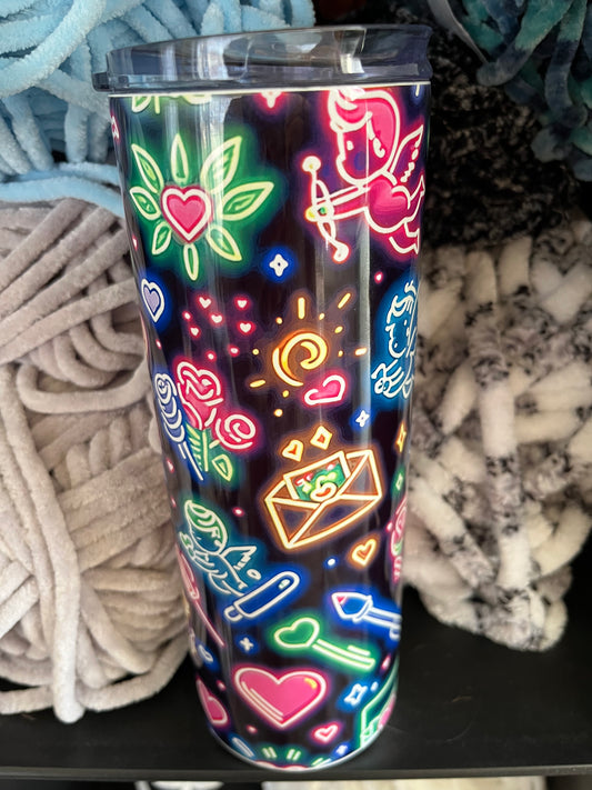 Cupid Neon Tumbler